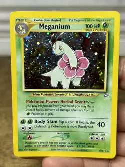 Meganium - 10/111 - Pokemon Neo Genesis Unlimited Holo Rare WOTC Vintage Card - Image 3