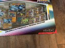 Pokemon SV Prismatic Evolutions Lucario EX & Tyranitar EX Premium Collections - Image 2