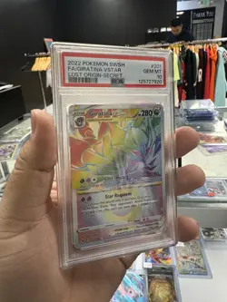 Pokemon Giratina VSTAR 201/196 PSA 10 Secret Rare Lost Origin Rainbow TCG Card - Image 3