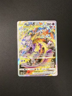 Mewtwo Vstar & Charizard Vstar Holo Crown Zenith Pokemon Cards TCG Near Mint - Image 2