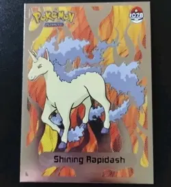 Shining Rapidash #78 Silver Holo Foil Flame Full Art Pokemon Shiny Card Unicorn - Image 1