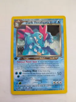 Pokemon TCG Dark Feraligatr Holo Rare Neo Destiny, 5/105, Vintage WOTC LP/NM - Image 1