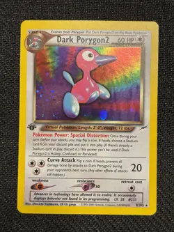 Pokemon: Dark Porygon 1st Edition 8/105 Neo Destiny Holo (NM) - Image 1