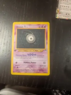 Unown [Z] 60/105 Uncommon Neo Destiny Pokemon Near Mint First Edition - Image 1