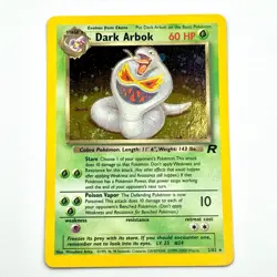 Dark Arbok 2/82 Team Rocket Vintage Pokemon TCG Mint Holo With SWIRL! ?? - Image 1