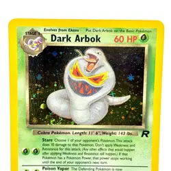 Dark Arbok 2/82 Team Rocket Vintage Pokemon TCG Mint Holo With SWIRL! ?? - Image 4