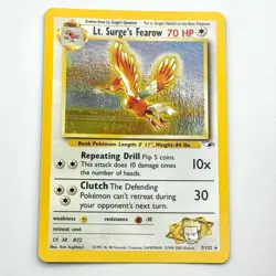 Lt. Surge's Fearow 7/132 Gym Heroes MINT Holo Rare Vintage Pokemon TCG - Image 1
