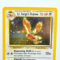 Lt. Surge's Fearow 7/132 Gym Heroes MINT Holo Rare Vintage Pokemon TCG - Image 4