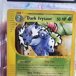 Pokemon 2003 Best of Game Promo Dark Ivysaur #6 CGC 8 - Image 5