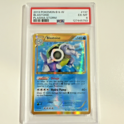 Pokemon Blastoise Plasma Storm Full Art #137 PSA 6 Secret Rare - Image 1