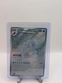 Pokemon TCG - Crabominable - Stellar Crown Snowflake Stamp Illustration Rare - Image 1
