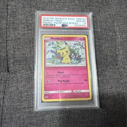 2019 POKEMON SM BLACK STAR PROMO #SM163 MIMIKYU-HOLO PSA 10 - Image 1