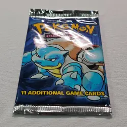 1999 Pokemon Base Set Unlimited Booster Pack Blastoise WOTC Factory Sealed @8M - Image 5