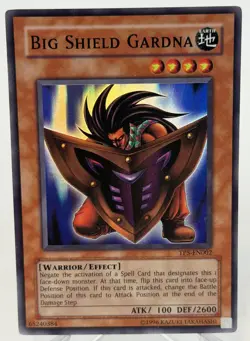 BIG SHIELD GARDNA TP5-EN002 UNLIMITED YUGIOH CARD HOLO RARE - Image 1