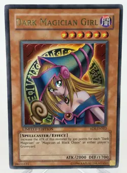 DARK MAGICIAN GIRL RDS-ENSE2 LIMITED EDITION YUGIOH CARD HOLO RARE - Image 1