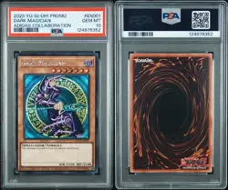 2023 YU-GI-OH! PROMO ADIDAS COLLABORATION #EN001 DARK MAGICIAN PSA 10 - Image 1