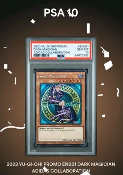 2023 YU-GI-OH! PROMO ADIDAS COLLABORATION #EN001 DARK MAGICIAN PSA 10 - Image 2