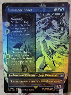 Universes Beyond: Final Fantasy #362 Summon: Shiva (Borderless Foil) - Image 1
