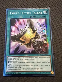 Triple Tactics Talent (PCR) RA01-EN063 Prismatic Collector's Rare Yu-Gi-Oh! - Image 1