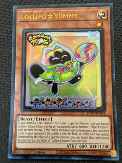 LollipoYummy JUSH-EN018 Justice Hunters 1st Edition Ultra Rare (UR) Yu-Gi-Oh! - Image 1