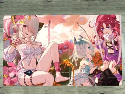 WVICM Duel Playmat Traptrix Girls TCG CCG Trading Card Game Mat Mouse Pad & Bag - Image 1