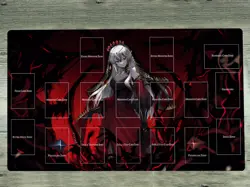 WVICM Playmat Blazing Cartesia, The Virtuous TCG Play Pad Trading Card Game Mat - Image 1