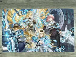 WVICM Playmat Exosister Girls TCG CCG Table Pad Trading Card Game Mat Mousepad - Image 1