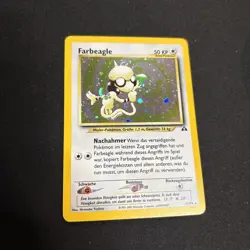 Farbeagle (Smeargle) 11/75 Holo Rare Neo Discovery German Pokemon Card SWIRL ?? - Image 1