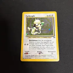 Farbeagle (Smeargle) 11/75 Holo Rare Neo Discovery German Pokemon Card SWIRL ?? - Image 2