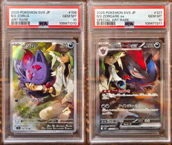 PSA 10 N's Zorua & Zoroark AR SEQ set sv9 Battle Partners Japanese Pokemon Card - Image 1
