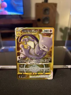 Pokemon TCG Mewtwo VSTAR Secret Rare Card 86/78 Pokemon Go - Image 1