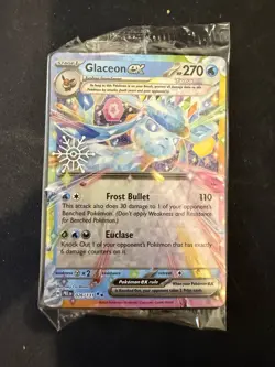 Pokemon TCG Glaceon EX Prismatic Evolutions Stamped Promo Card 026/131 Sealed - Image 1