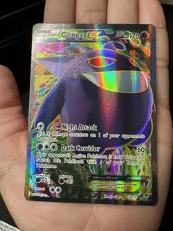 Pokemon TCG Gengar EX Holo Card 114/119 2014 XY Phantom Forces - Image 1