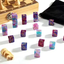24 Pieces MTG Dice Counters Token Dice Glitter D6 Dice Cube Loyalty Counter Dice - Image 5