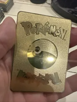 Pikachu Soulmates I Choose You! Romantic High Quality Gold Metal Fan Art Card - Image 3