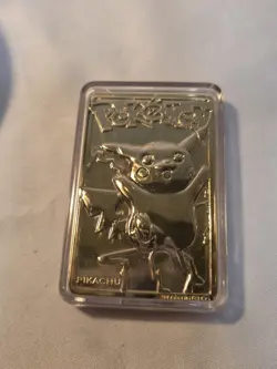 Pokemon Special Edition 23 karat Gold-Plated Trading Card #25 PIKACHU - 1999 - Image 1