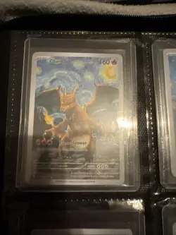 9 Pokemon Van Goh Fan Art Cards Includes: 5 Starry night and 3 Hat cards - Image 2