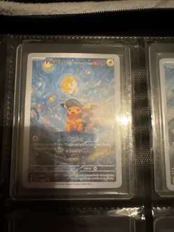 9 Pokemon Van Goh Fan Art Cards Includes: 5 Starry night and 3 Hat cards - Image 3