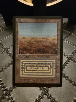 *P R 0 X Y* Mtg Magic The Gathering Scrubland Trading Card *P R 0 X Y* - Image 1