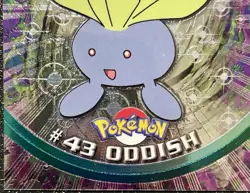 ODDISH #43, Series 1 - 2000, Topps TV Animation Edition Chrome Pokemon Card - Image 3