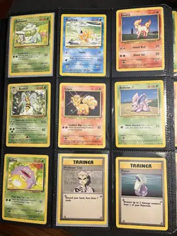 Vintage Pokemon Base Set Cards Lot - Image 1