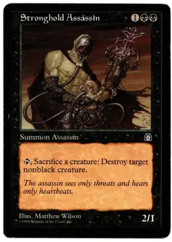 MTG STRONGHOLD ASSASSIN CARD MAGIC THE GATHERING STRONGHOLD - Image 1