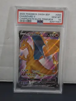 Charizard V SWSH050 SWSH: Sword & Shield Promo Cards Holo PSA 10 Pokemon - Image 1
