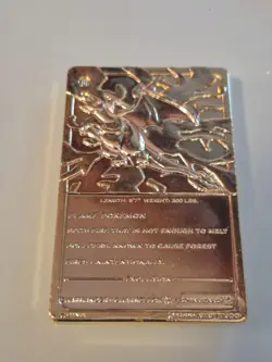 1999 Pokemon Charizard #06 Special Edition 23k Gold Plated Trading Card Nintendo - Image 2