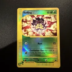 Pokemon Card - Koffing 114/165 Expedition Base Set Reverse Holo - Image 1