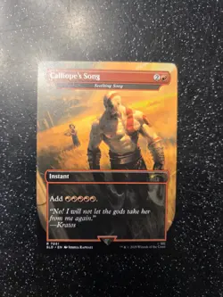 Calliope's Song (Seeting Song) Non FOIL PlayStation Secret Lair Bonus Card MTG - Image 1