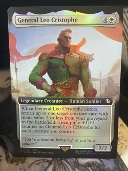 General Leo Cristophe FOIL EXTENDED #135 Final Fantasy Commander MTG Magic - Image 1