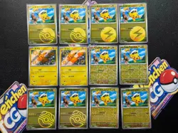 12 Pcs Captain Pikachu Set cbb1c - Gem Combo Holo Cards Pokemon Cards Chinese - Image 1