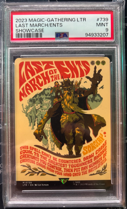 2023 MTG Magic LOTR Lord of the Rings Poster 739 Last March of the Ents PSA 9 - Image 1