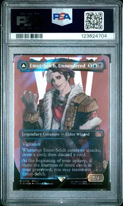 4704 Hades Emet-Selch 2025 MTG Final Fantasy #0539 Surge Foil PSA 10 - Image 2